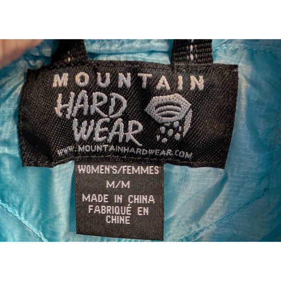 Mountain Hardware Womens Blue Quilted Jacket Outdoor Gorpcore Utility Packable M - Picture 4 of 6